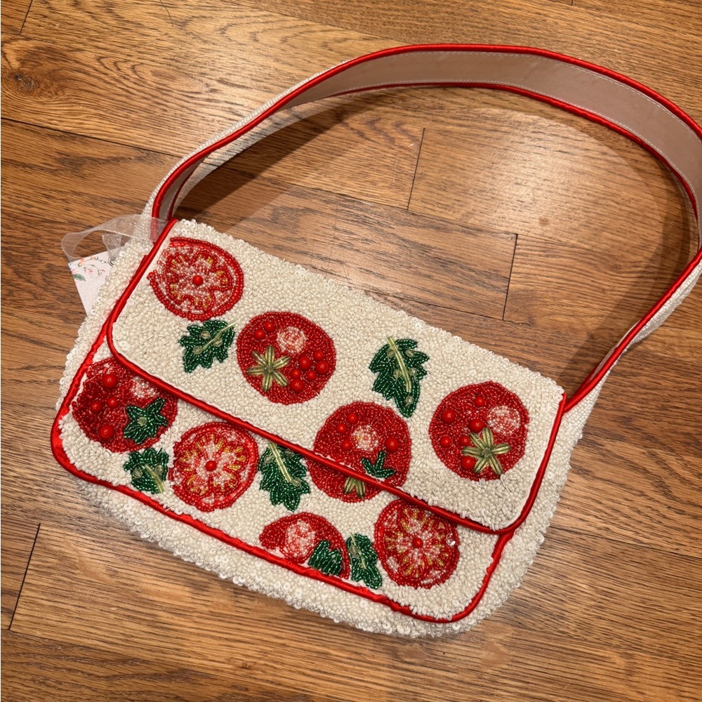 Beaded Tomato Bag